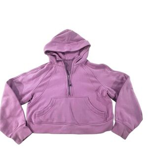 Lululemon Women's Scuba Half Zip Cropped Oversized Best for M Flawed See Pics